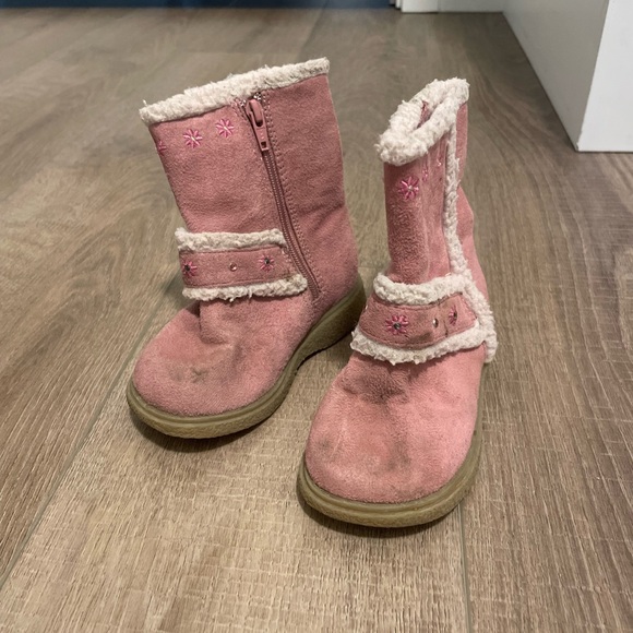 Pink toddler boots -size 7 - Picture 2 of 2